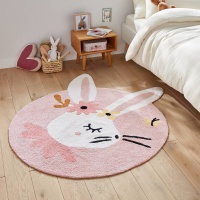 Коврик Детский Lapin Fleuri 120 x 120 см разноцветный LA REDOUTE INTERIEURS  фото, kupilegko.ru